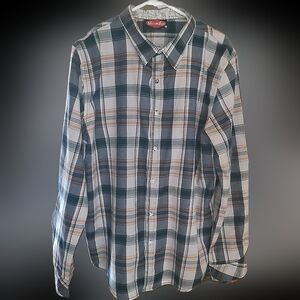 MAMBO AUSTRALIAN MEN'S SIZE XL BUTTON-DOWN LONG-SLEEVE SHIRT